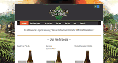 Desktop Screenshot of canuckempirebrewing.com