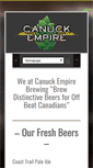 Mobile Screenshot of canuckempirebrewing.com